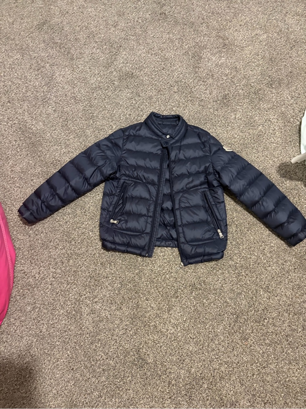 FINAL⬇️EUC😍Unisex / Boys’ Moncler Navy Quilted Kids Puffer Jacket